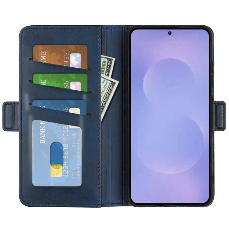 For Samsung Galaxy S26 5G Dual-side Magnetic Buckle Horizontal Flip Leather Phone Case