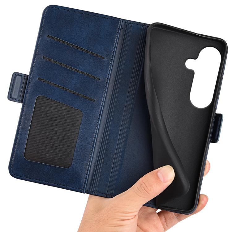For Samsung Galaxy S26 5G Dual-side Magnetic Buckle Horizontal Flip Leather Phone Case