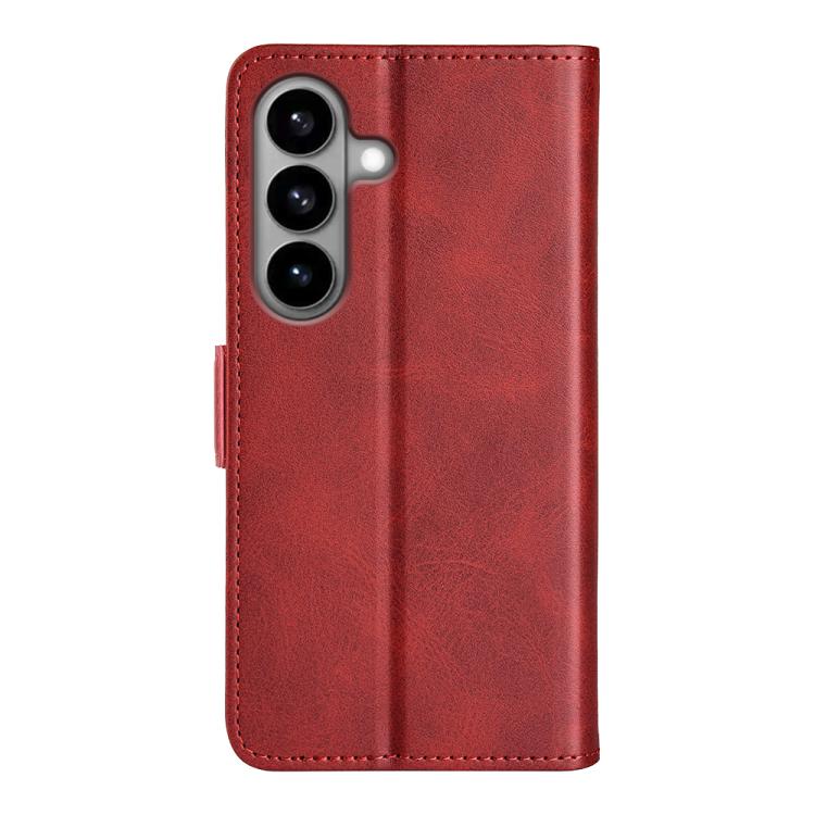 For Samsung Galaxy S26 5G Dual-side Magnetic Buckle Horizontal Flip Leather Phone Case