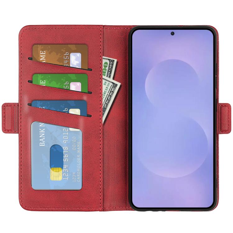 For Samsung Galaxy S26 5G Dual-side Magnetic Buckle Horizontal Flip Leather Phone Case