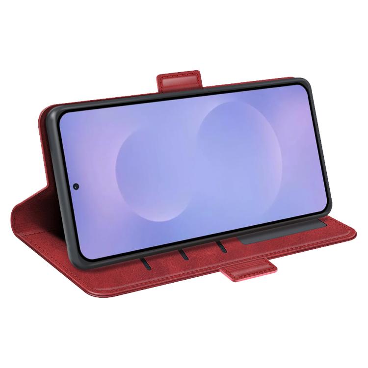 For Samsung Galaxy S26 5G Dual-side Magnetic Buckle Horizontal Flip Leather Phone Case