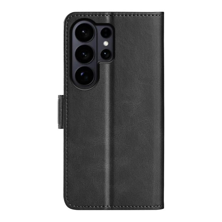 For Samsung Galaxy S26 Ultra 5G Dual-side Magnetic Buckle Horizontal Flip Leather Phone Case