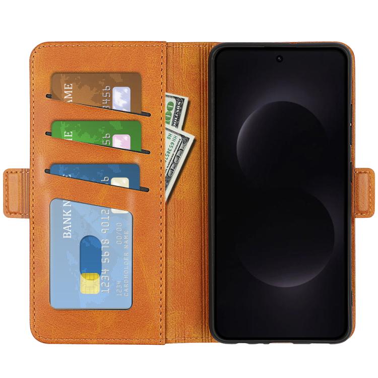 For Samsung Galaxy S26 Ultra 5G Dual-side Magnetic Buckle Horizontal Flip Leather Phone Case