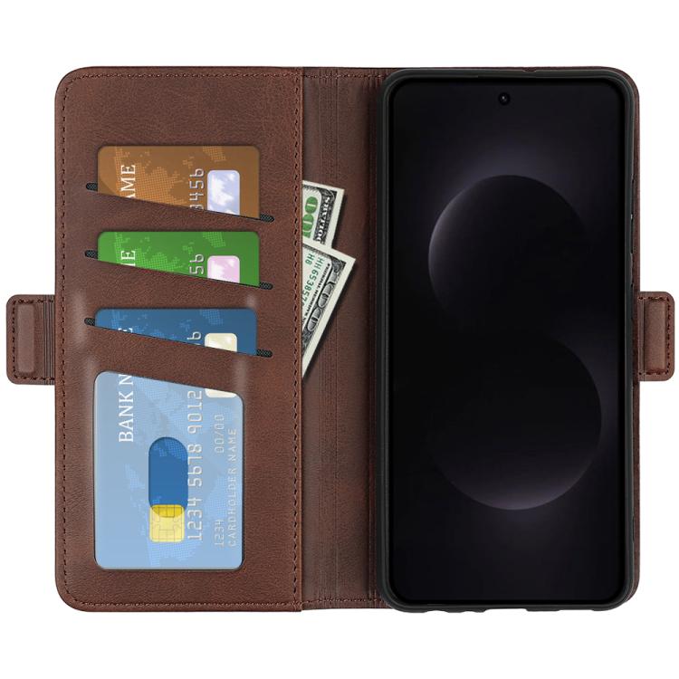 For Samsung Galaxy S26 Ultra 5G Dual-side Magnetic Buckle Horizontal Flip Leather Phone Case