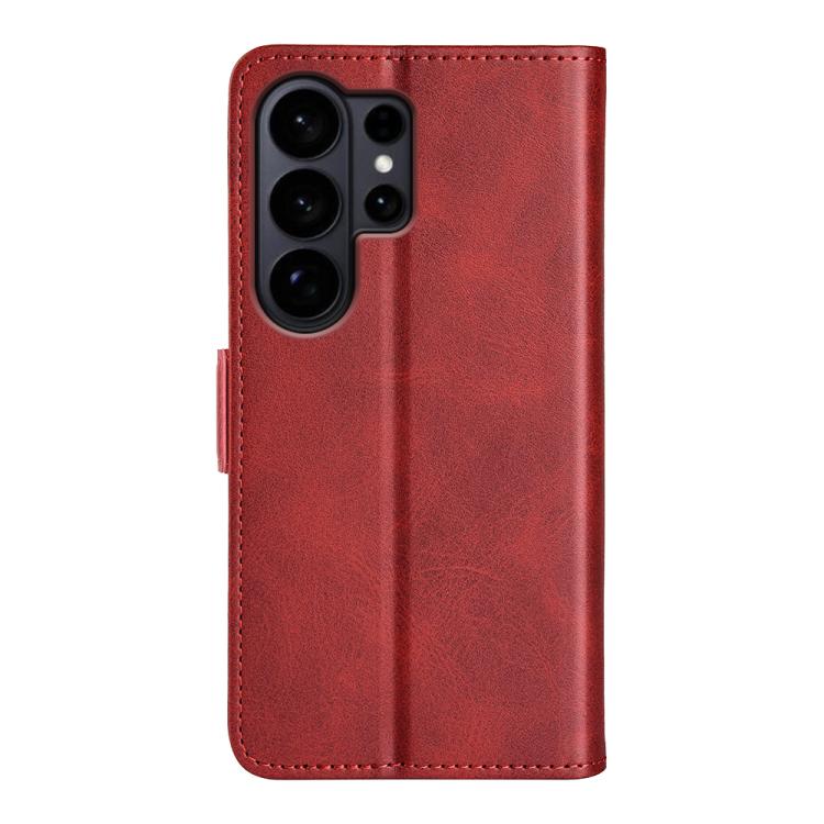 For Samsung Galaxy S26 Ultra 5G Dual-side Magnetic Buckle Horizontal Flip Leather Phone Case