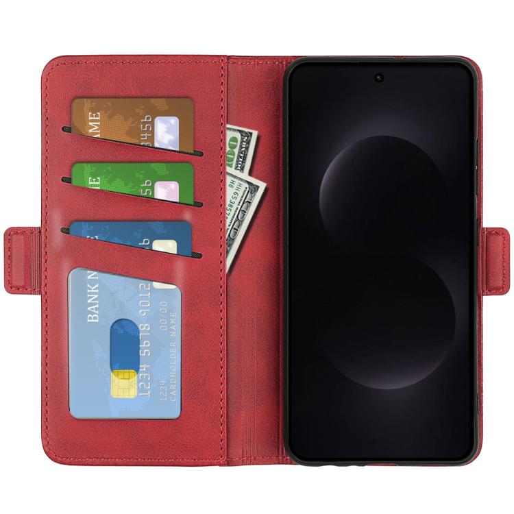 For Samsung Galaxy S26 Ultra 5G Dual-side Magnetic Buckle Horizontal Flip Leather Phone Case