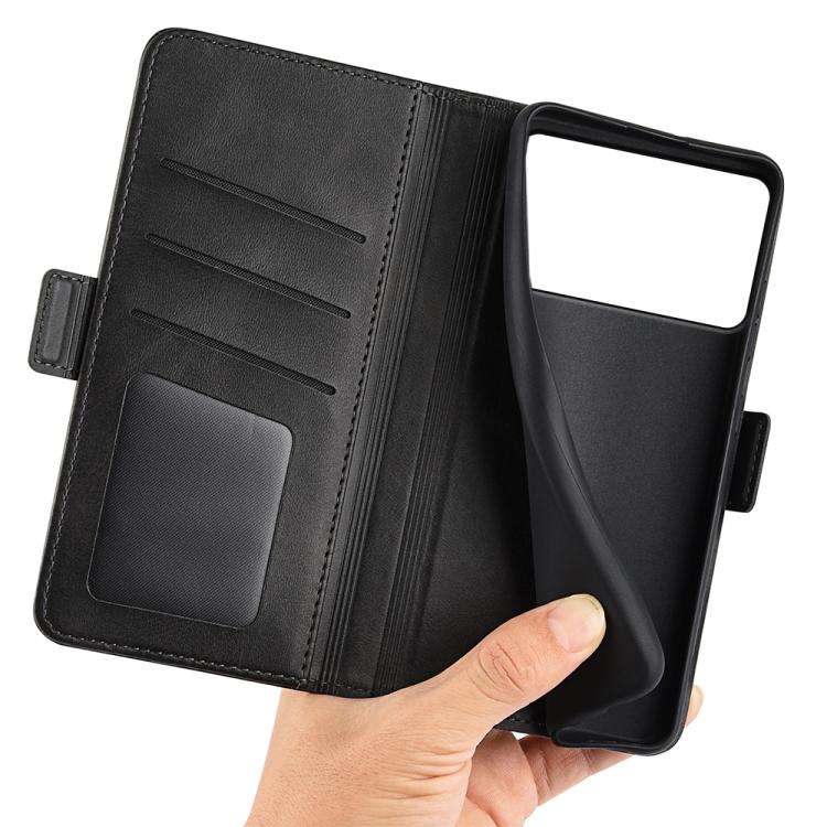 For Samsung Galaxy S26 Edge 5G Dual-side Magnetic Buckle Horizontal Flip Leather Phone Case