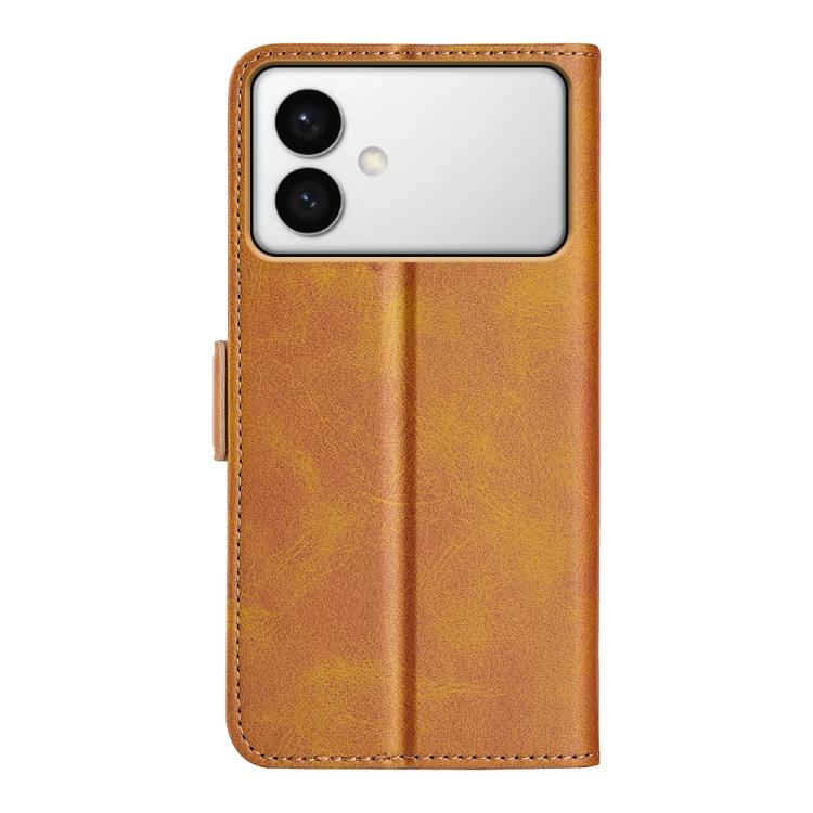 For Samsung Galaxy S26 Edge 5G Dual-side Magnetic Buckle Horizontal Flip Leather Phone Case