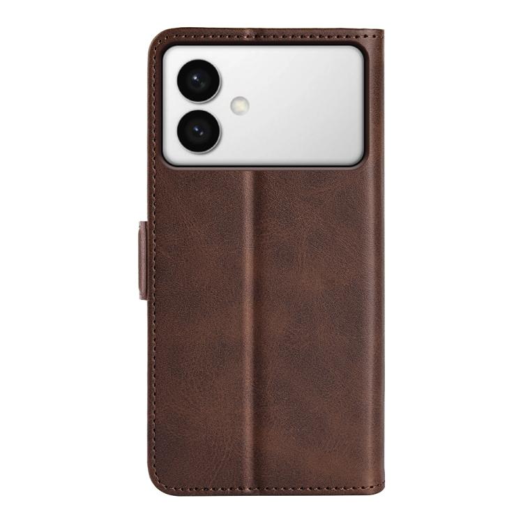 For Samsung Galaxy S26 Edge 5G Dual-side Magnetic Buckle Horizontal Flip Leather Phone Case