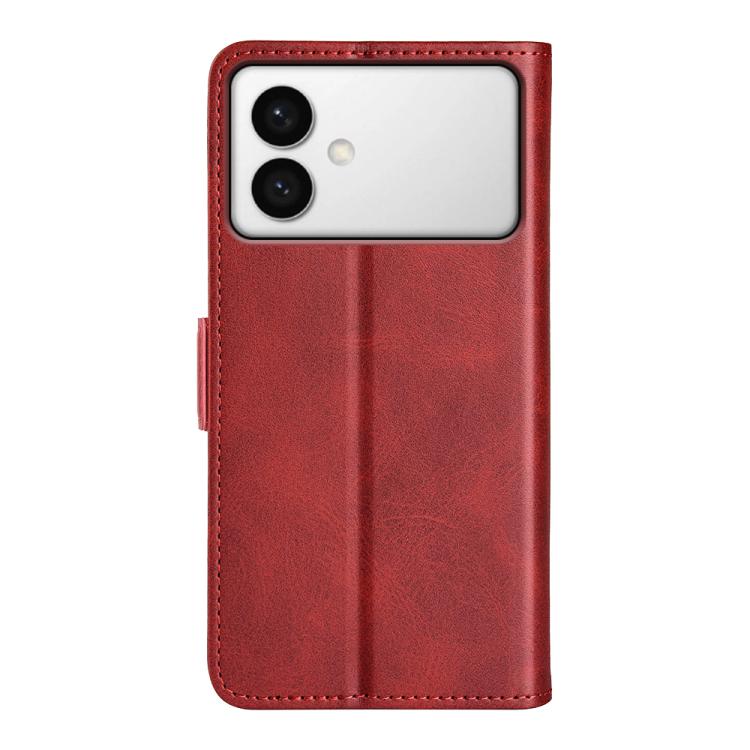 For Samsung Galaxy S26 Edge 5G Dual-side Magnetic Buckle Horizontal Flip Leather Phone Case