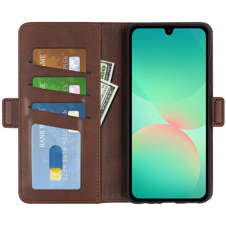 For Samsung Galaxy A27 5G Dual-side Magnetic Buckle Horizontal Flip Leather Phone Case