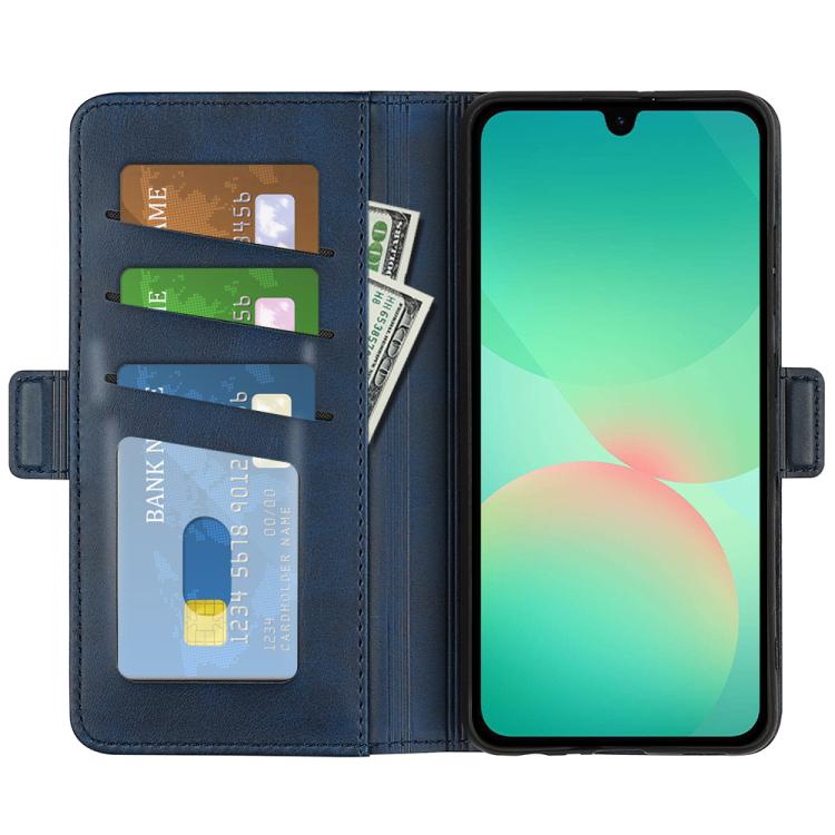 For Samsung Galaxy A27 5G Dual-side Magnetic Buckle Horizontal Flip Leather Phone Case