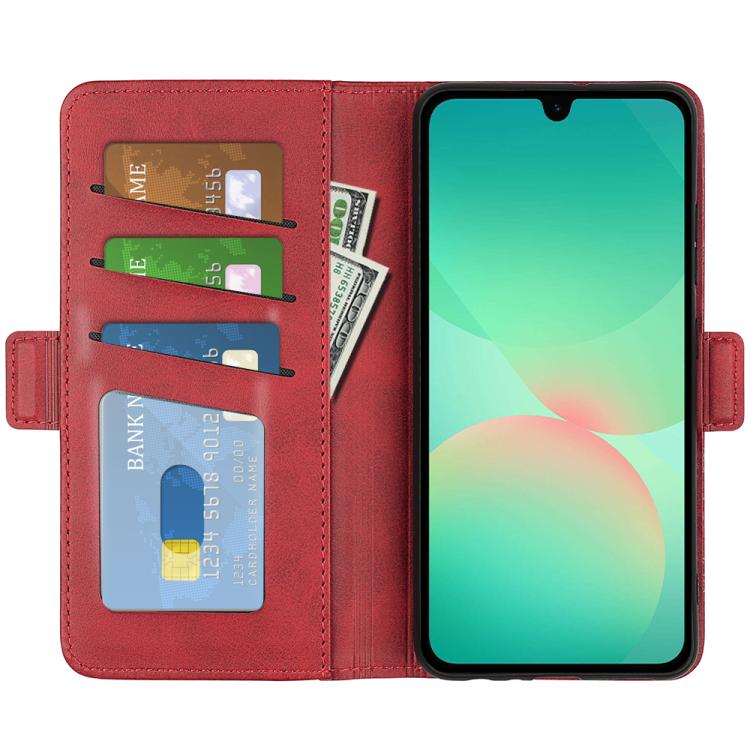 For Samsung Galaxy A27 5G Dual-side Magnetic Buckle Horizontal Flip Leather Phone Case