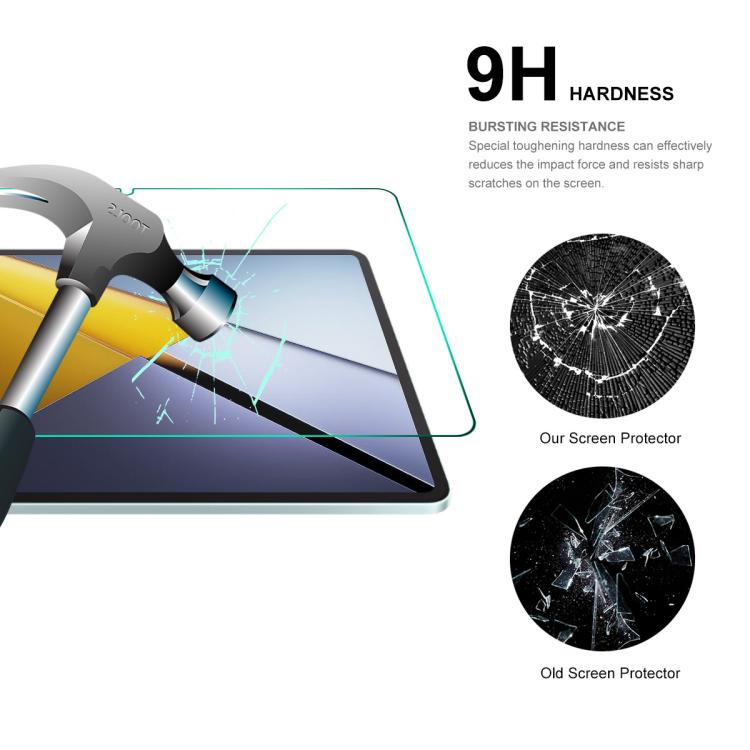 For Xiaomi Poco Pad M1 12.1 ENKAY Hat-Prince 0.33mm Explosion-proof Tempered Glass Film
