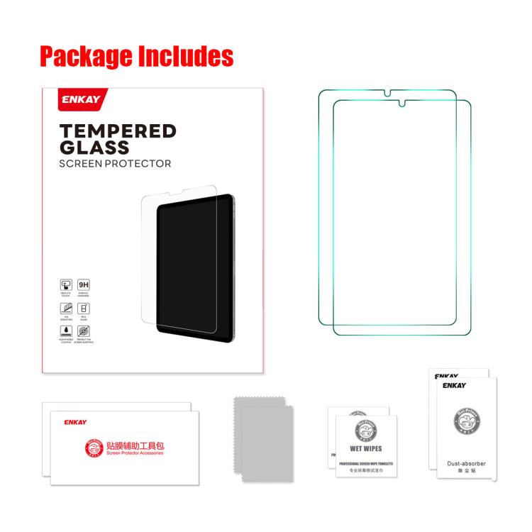 For Xiaomi Pad mini / Redmi K Pad 8.8 2pcs ENKAY Hat-Prince 0.33mm Explosion-proof Tempered Glass Film