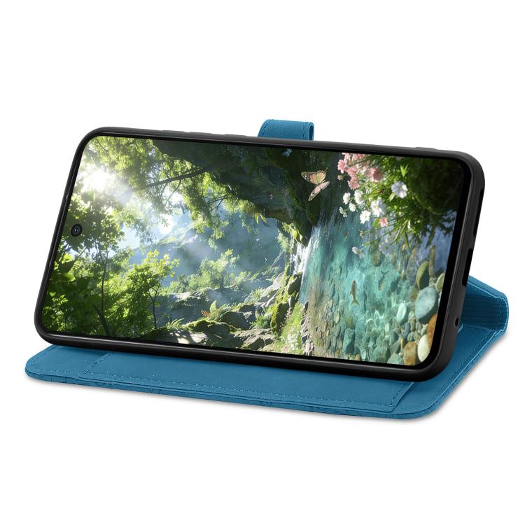 For Honor 600 Lite Global Embossed Flower Zipper Leather Phone Case