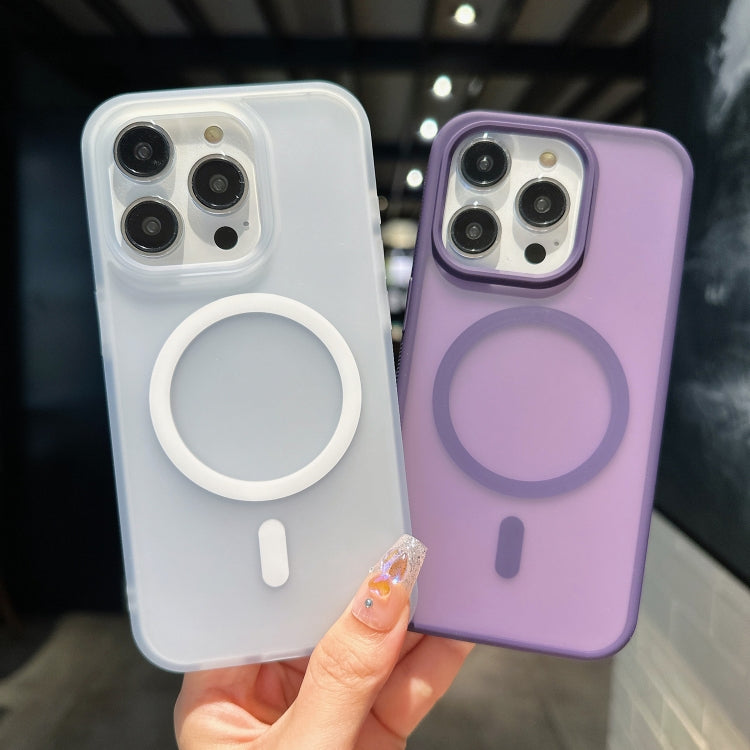 For iPhone 16 Pro Transparent TPU Hybrid PC Magsafe Phone Case