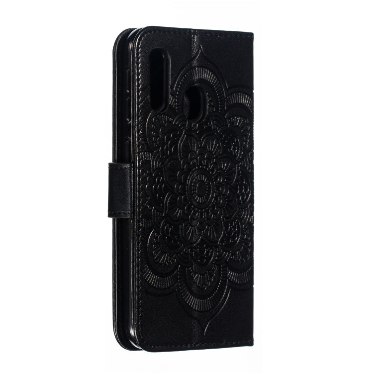 Mandala Embossing Pattern Horizontal Flip Leather Case for Galaxy A20e, with Holder & Card Slots & Wallet & Photo Frame &  Lanyard