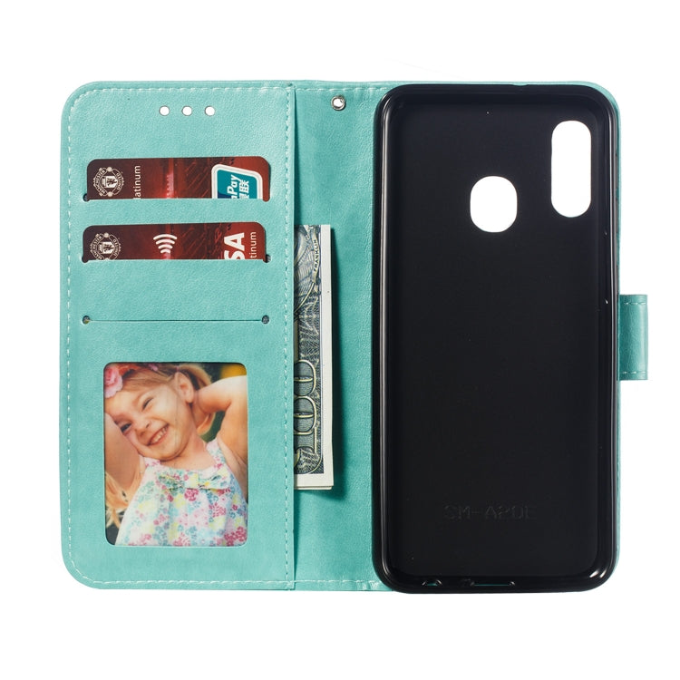 Mandala Embossing Pattern Horizontal Flip Leather Case for Galaxy A20e, with Holder & Card Slots & Wallet & Photo Frame &  Lanyard