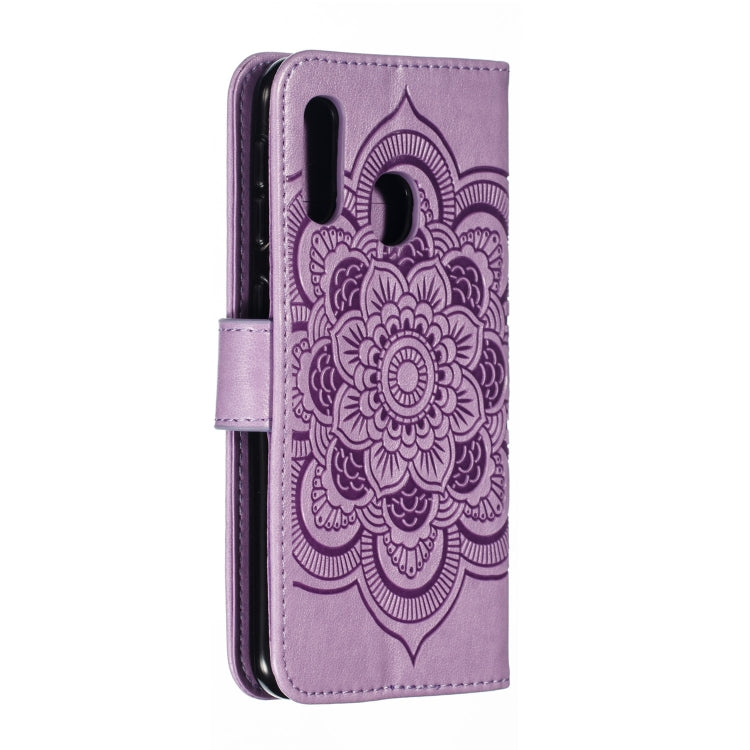 Mandala Embossing Pattern Horizontal Flip Leather Case for Galaxy A20e, with Holder & Card Slots & Wallet & Photo Frame &  Lanyard