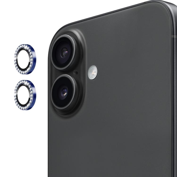 For iPhone 17 ENKAY AR Anti-reflection Individual Diamond Ring Camera Lens Glass Full Film
