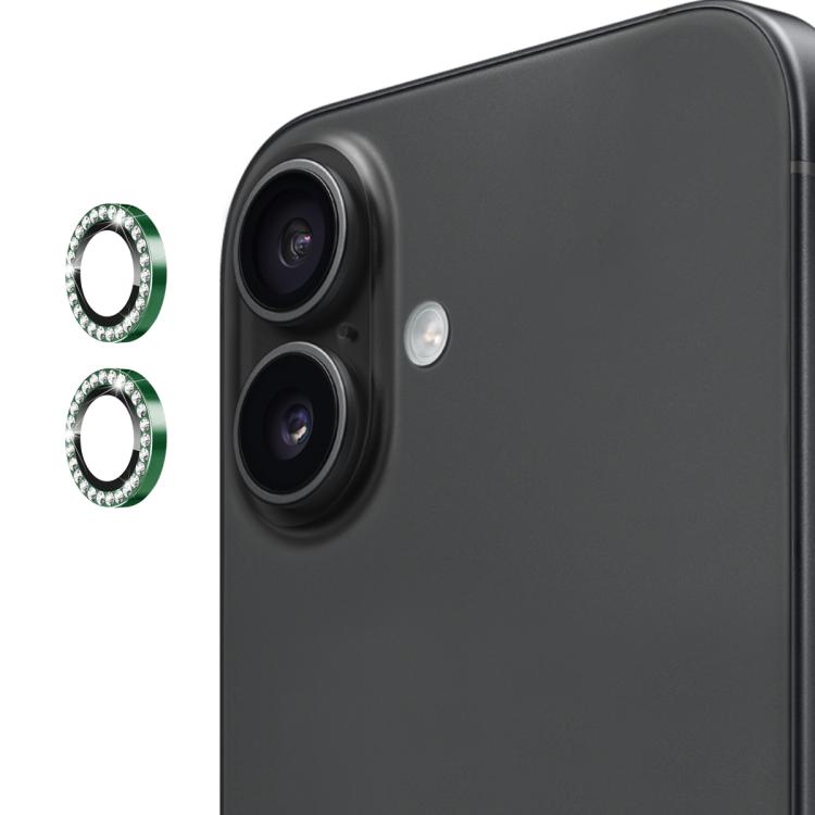 For iPhone 17 ENKAY AR Anti-reflection Individual Diamond Ring Camera Lens Glass Full Film