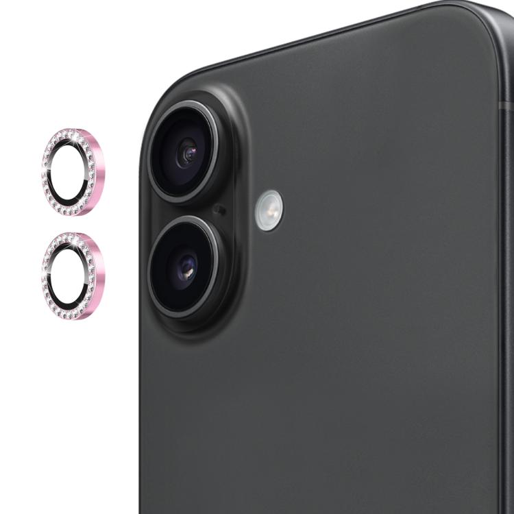 For iPhone 17 ENKAY AR Anti-reflection Individual Diamond Ring Camera Lens Glass Full Film