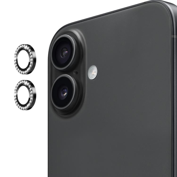 For iPhone 17 ENKAY AR Anti-reflection Individual Diamond Ring Camera Lens Glass Full Film
