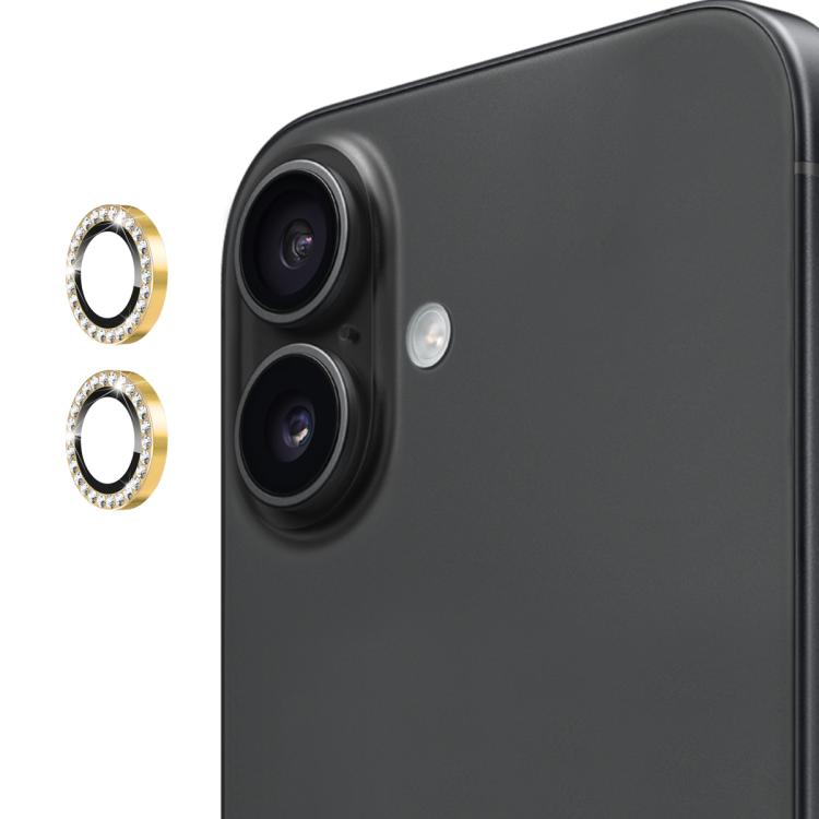 For iPhone 17 ENKAY AR Anti-reflection Individual Diamond Ring Camera Lens Glass Full Film