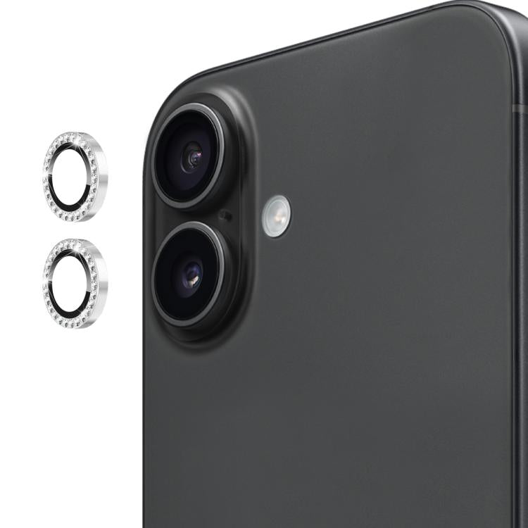 For iPhone 17 ENKAY AR Anti-reflection Individual Diamond Ring Camera Lens Glass Full Film