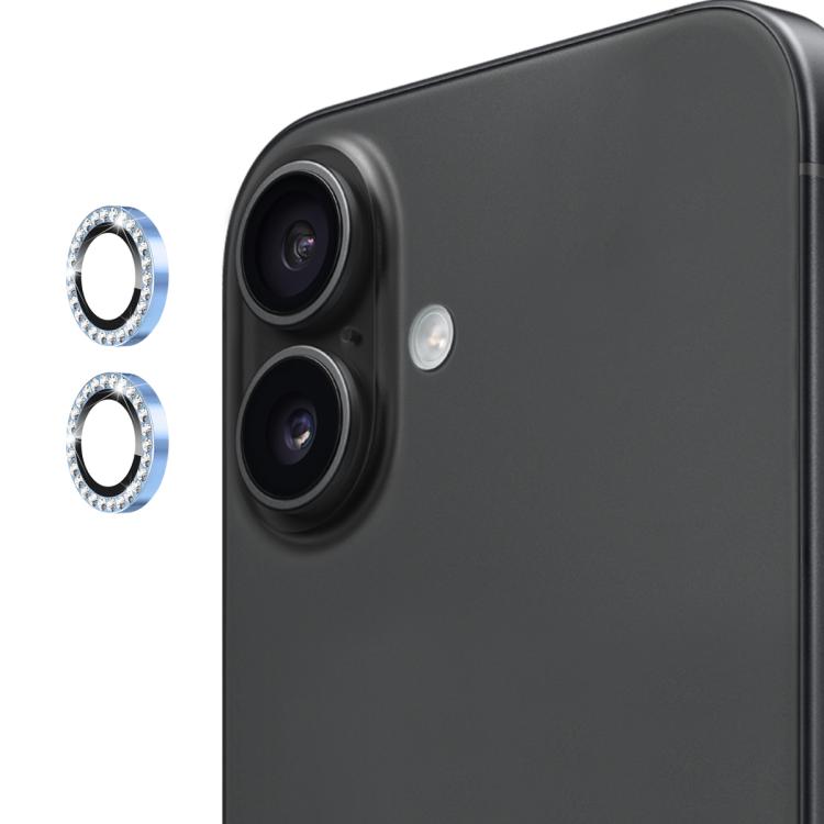 For iPhone 17 ENKAY AR Anti-reflection Individual Diamond Ring Camera Lens Glass Full Film