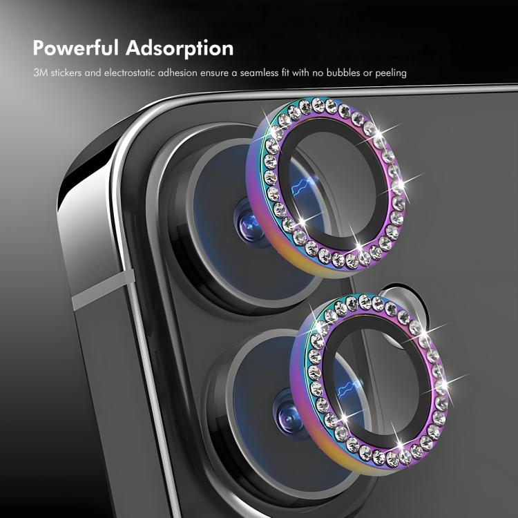 For iPhone 17 ENKAY AR Anti-reflection Individual Diamond Ring Camera Lens Glass Full Film