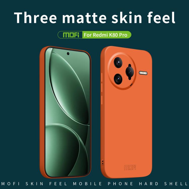 For Xiaomi Redmi K80 Pro MOFI Qin Series Skin Feel All-inclusive PC Phone Case