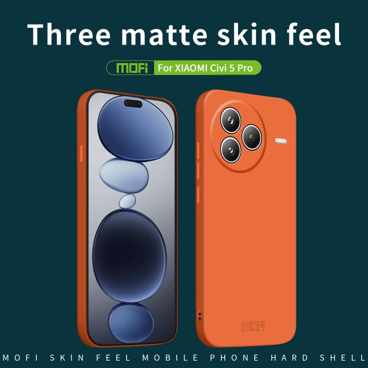 For Xiaomi Civi 5 Pro MOFI Qin Series Skin Feel All-inclusive PC Phone Case