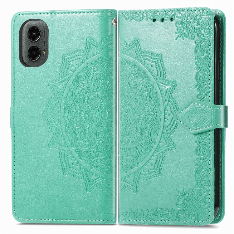 For Motorola Moto G 2024 Mandala Flower Embossed Leather Phone Case