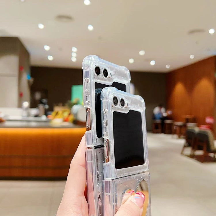 For Samsung Galaxy Z Flip6 / Flip7 FE Electroplated Mirror Love Heart Phone Case