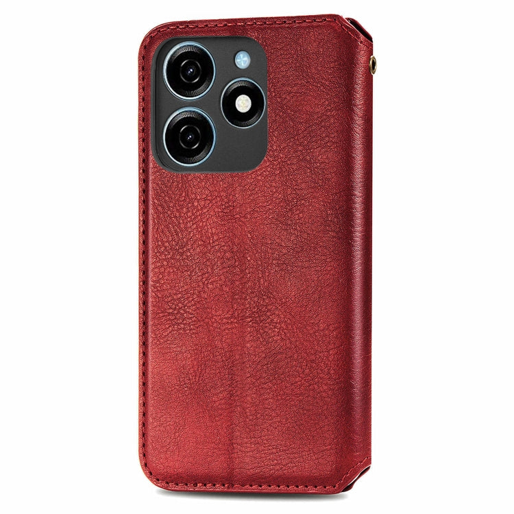 For Xiaomi Redmi Note 12 Pro 5G Cubic Grid Pressed Magnetic Leather Phone Case