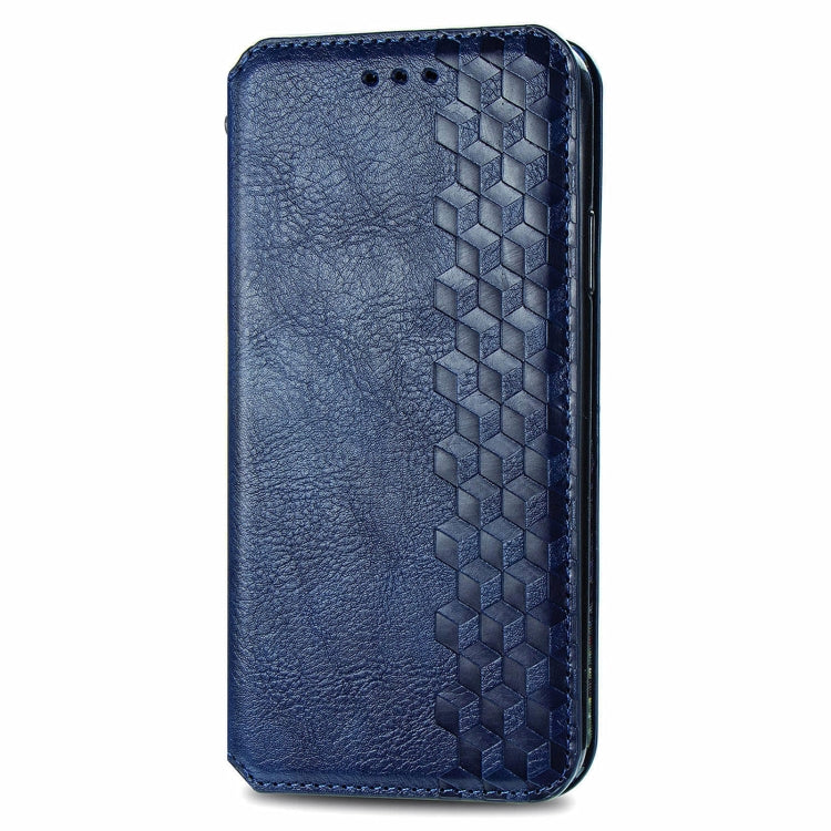 For Xiaomi Redmi Note 12 Pro 5G Cubic Grid Pressed Magnetic Leather Phone Case