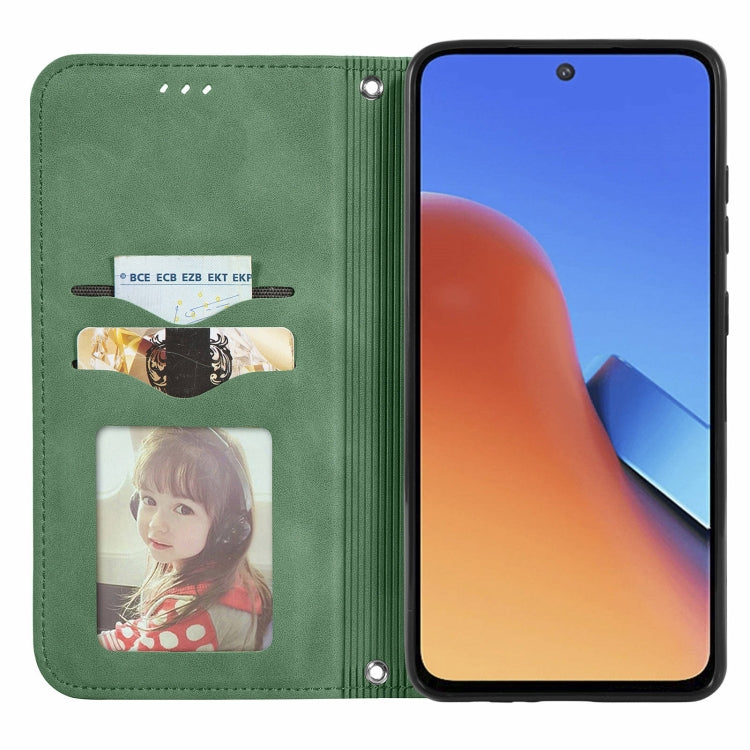 For Xiaomi Redmi 12 4G Retro Skin Feel Magnetic Flip Leather Phone Case