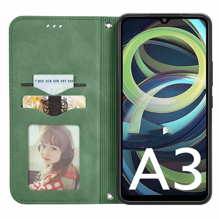 For Xiaomi Redmi A3 4G Retro Skin Feel Magnetic Flip Leather Phone Case