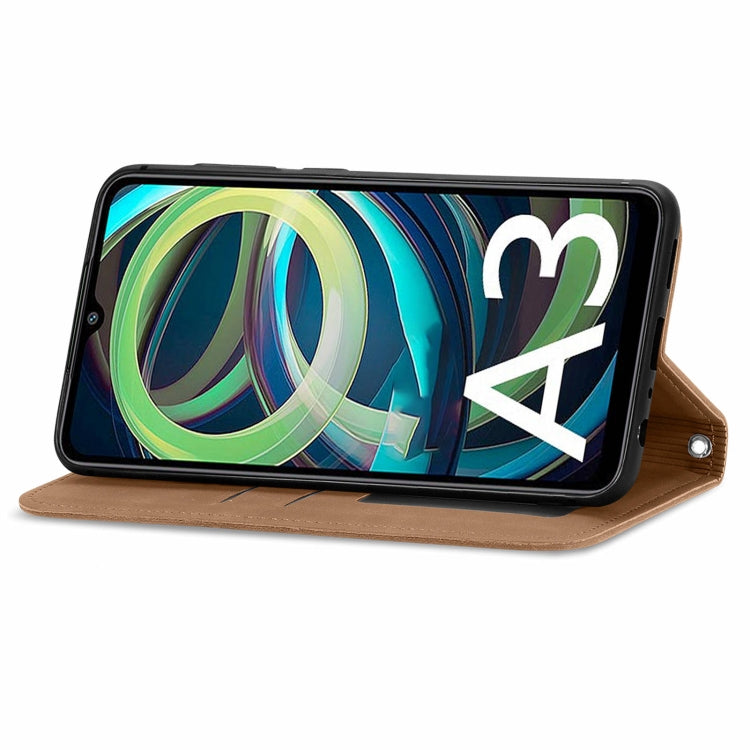 For Xiaomi Redmi A3 4G Retro Skin Feel Magnetic Flip Leather Phone Case