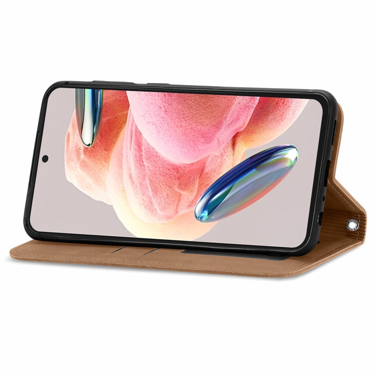 For Xiaomi Redmi Note 12 4G Retro Skin Feel Magnetic Flip Leather Phone Case