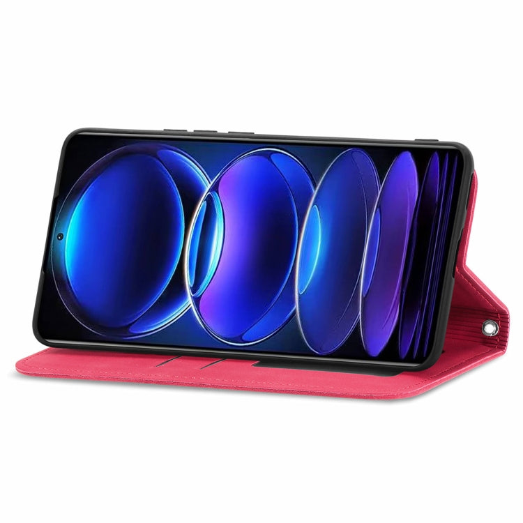 For Xiaomi Redmi Note 12 Pro+ 5G Retro Skin Feel Magnetic Flip Leather Phone Case