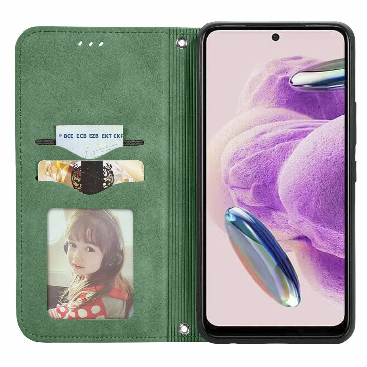 For Xiaomi Redmi Note 12S Retro Skin Feel Magnetic Flip Leather Phone Case