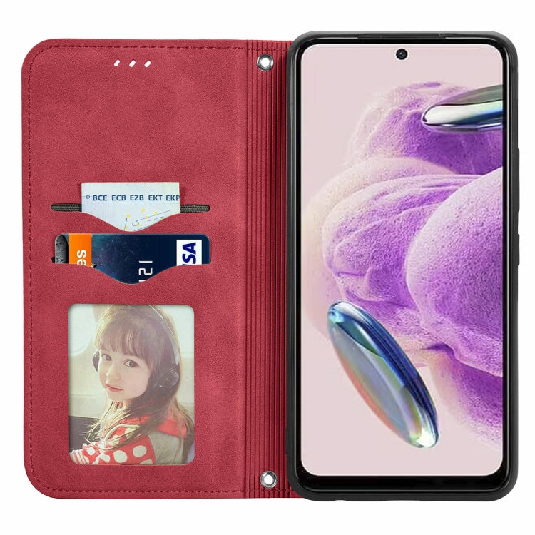 For Xiaomi Redmi Note 12S Retro Skin Feel Magnetic Flip Leather Phone Case
