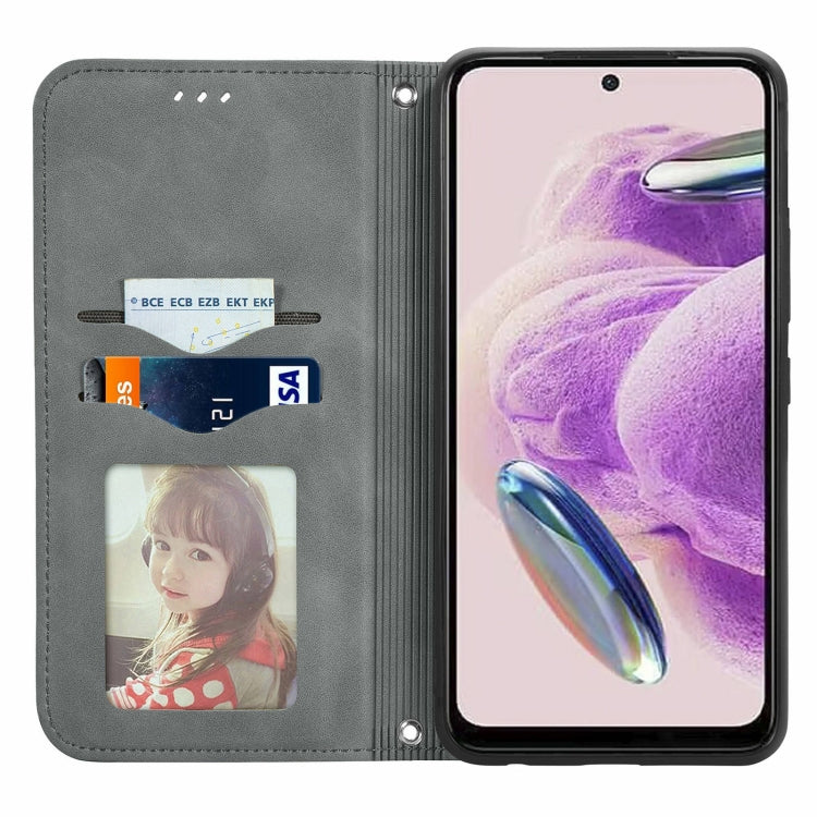 For Xiaomi Redmi Note 12S Retro Skin Feel Magnetic Flip Leather Phone Case
