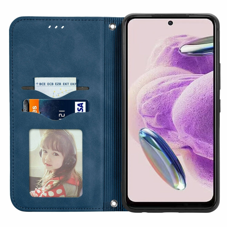 For Xiaomi Redmi Note 12S Retro Skin Feel Magnetic Flip Leather Phone Case