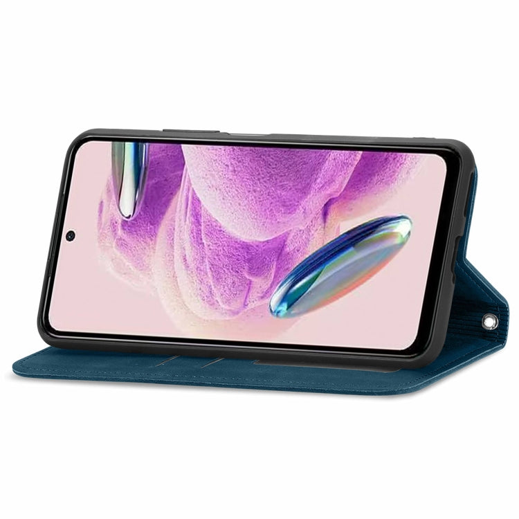 For Xiaomi Redmi Note 12S Retro Skin Feel Magnetic Flip Leather Phone Case