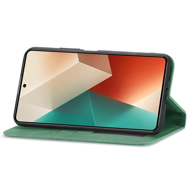 For Xiaomi Redmi Note 13 4G Retro Skin Feel Magnetic Flip Leather Phone Case
