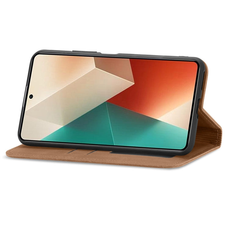 For Xiaomi Redmi Note 13 4G Retro Skin Feel Magnetic Flip Leather Phone Case
